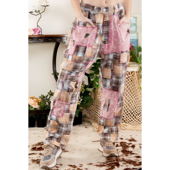 Just Out of the Mine Patchwork Pants